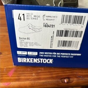Birkenstock Boston BS in Thyme